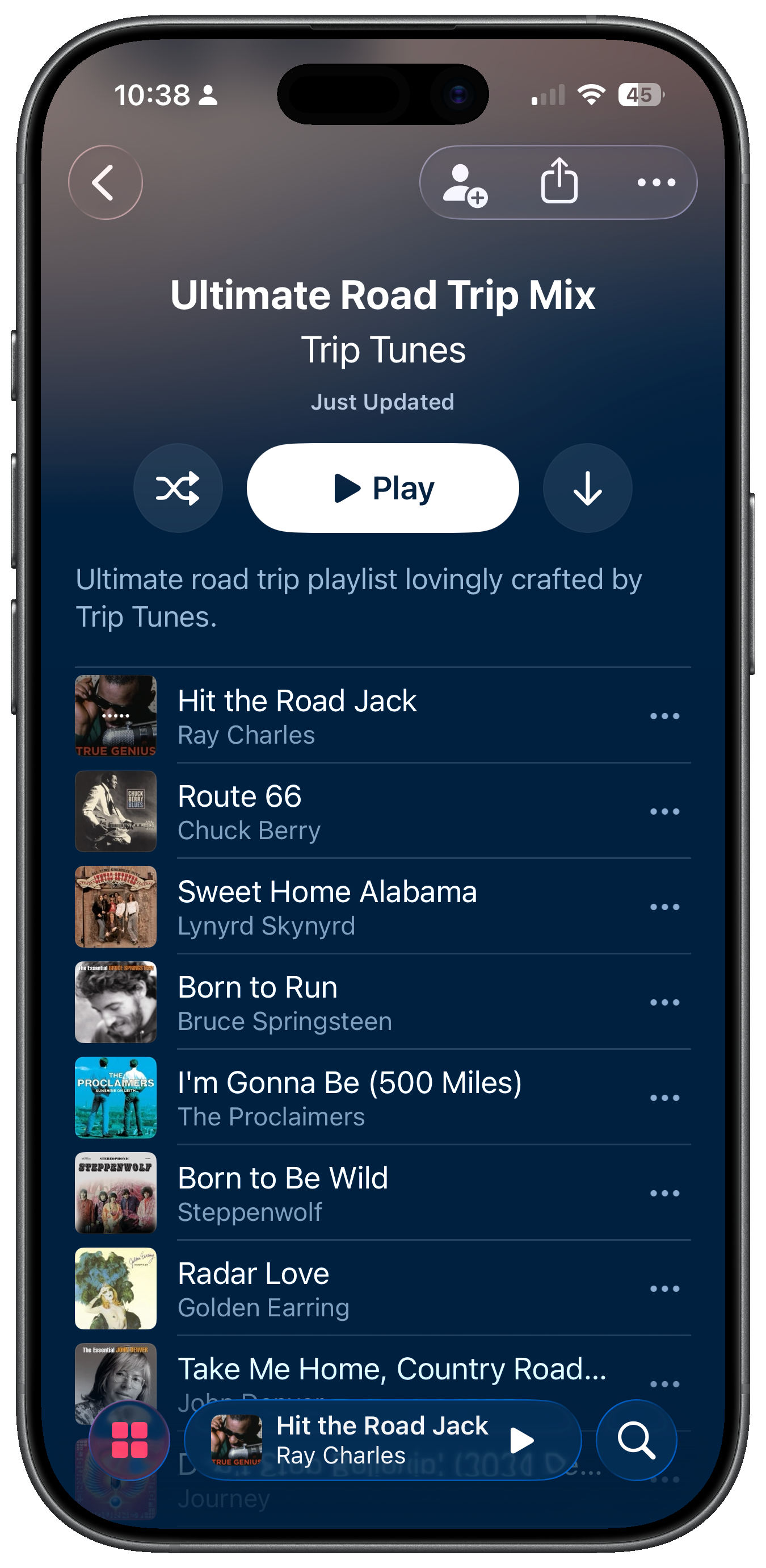 The mixtape playing in Apple Music